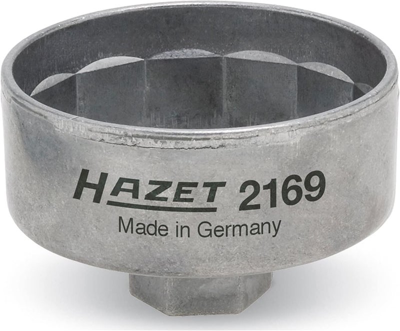 Hazet 2169 Oil Filter Socket - 14-Flute, 74.4mm - Image 1